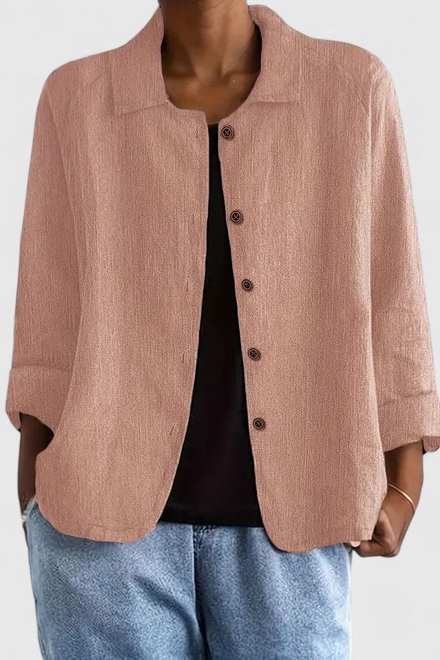 Casual Button Blouse