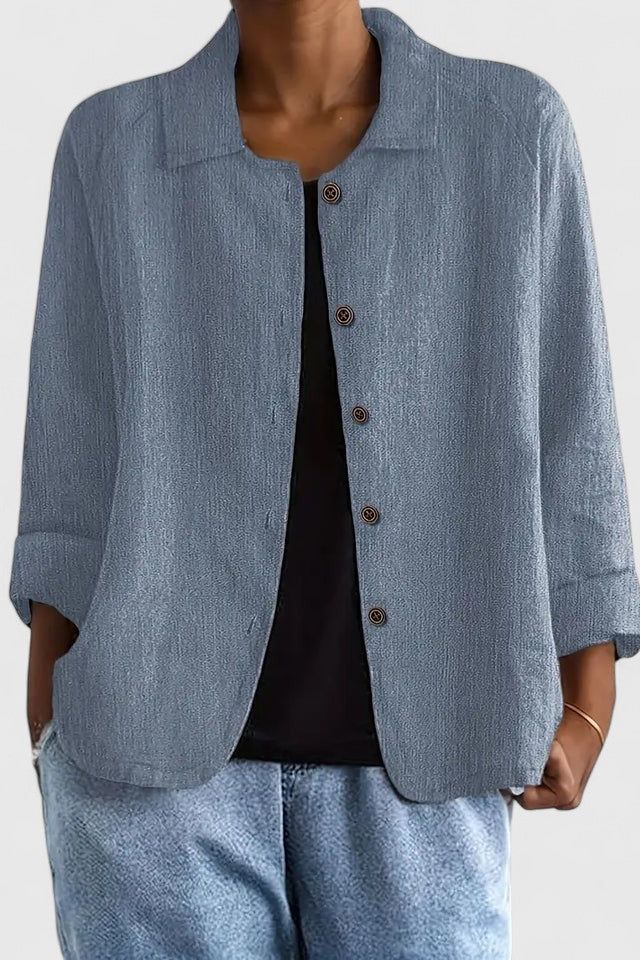 Casual Button Blouse