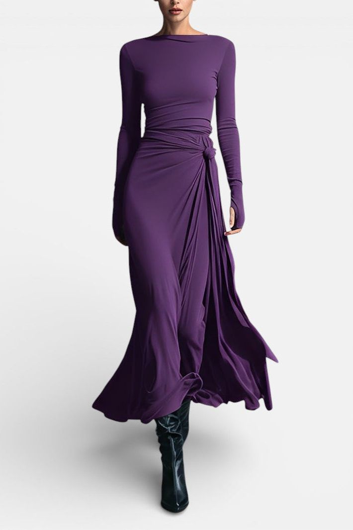 Naiara ❘ Maxi dress with side knot