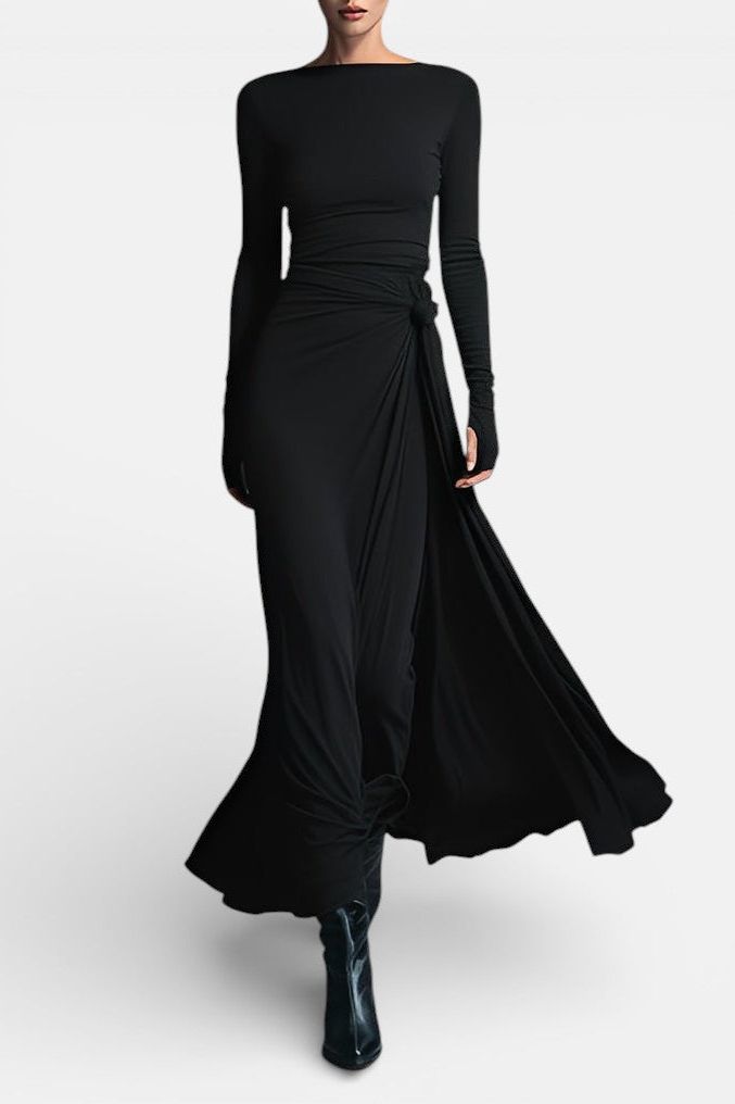 Naiara ❘ Maxi dress with side knot