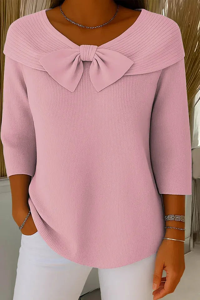 Grace Bow Knit Top
