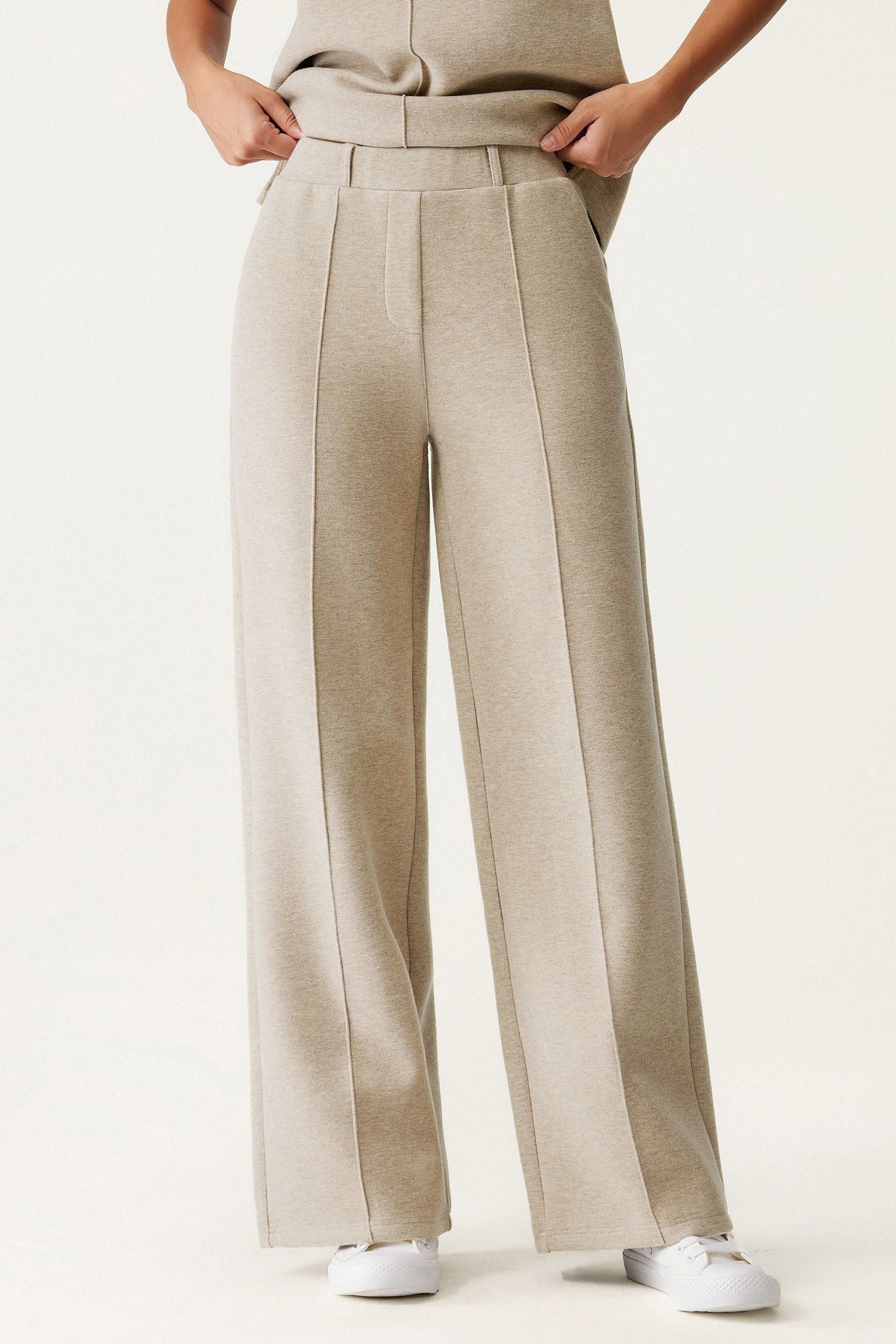 High Waisted Straight Leg Pull On Pant