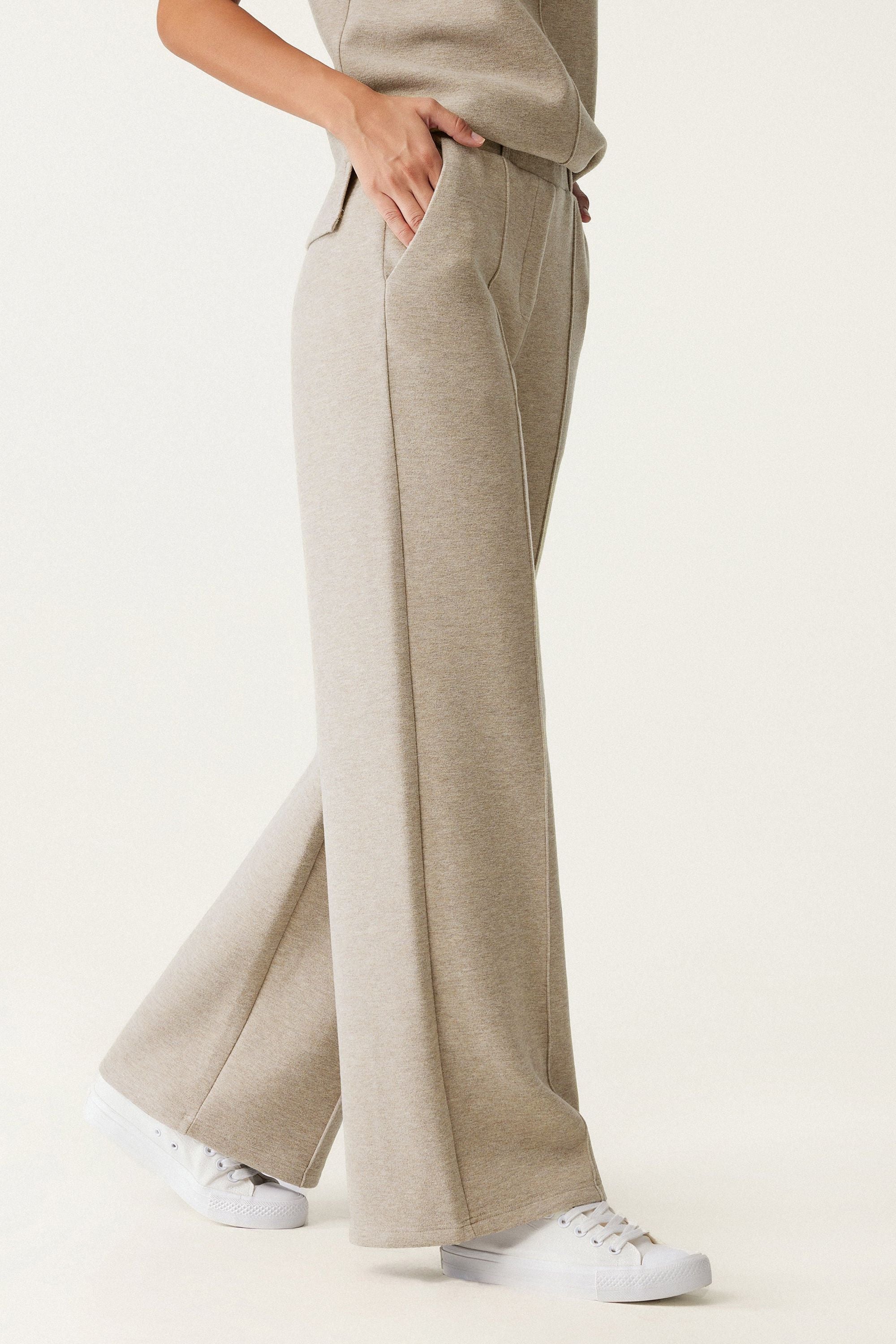 High Waisted Straight Leg Pull On Pant