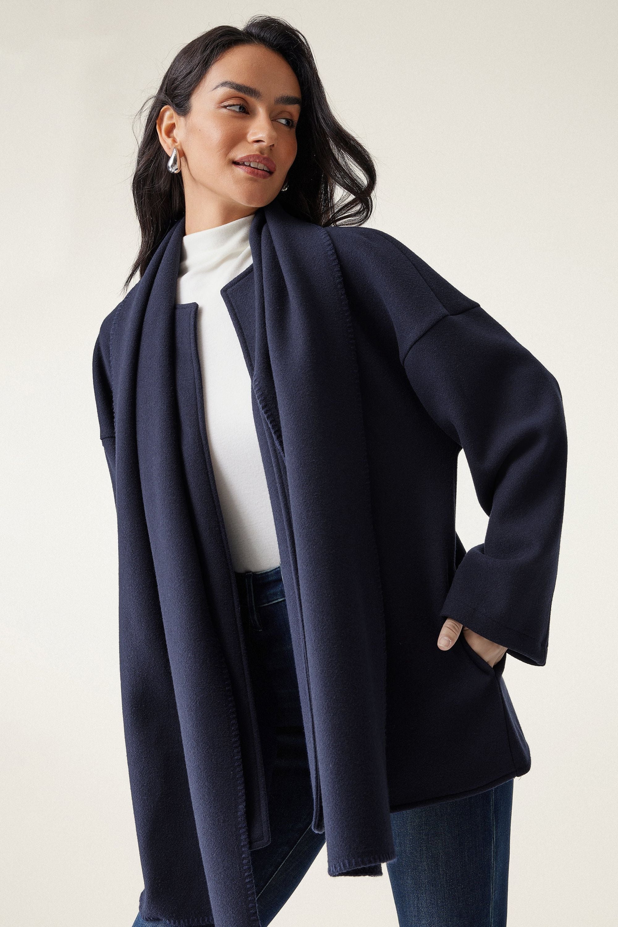 Oversized Scarf Jacket