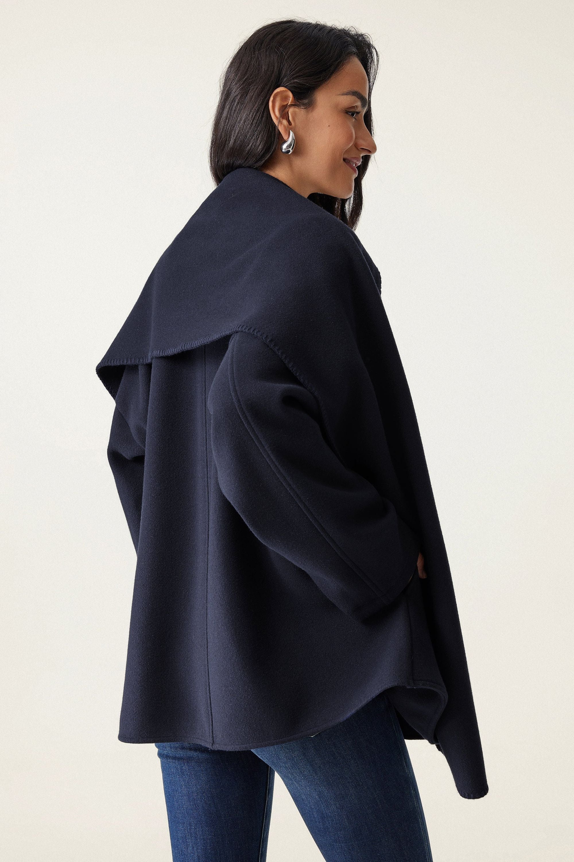 Oversized Scarf Jacket