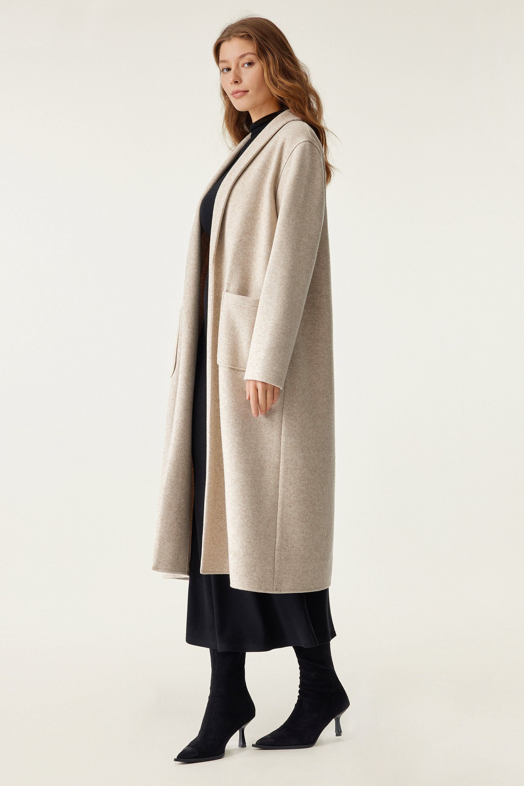 Patch Pocket Long Coat