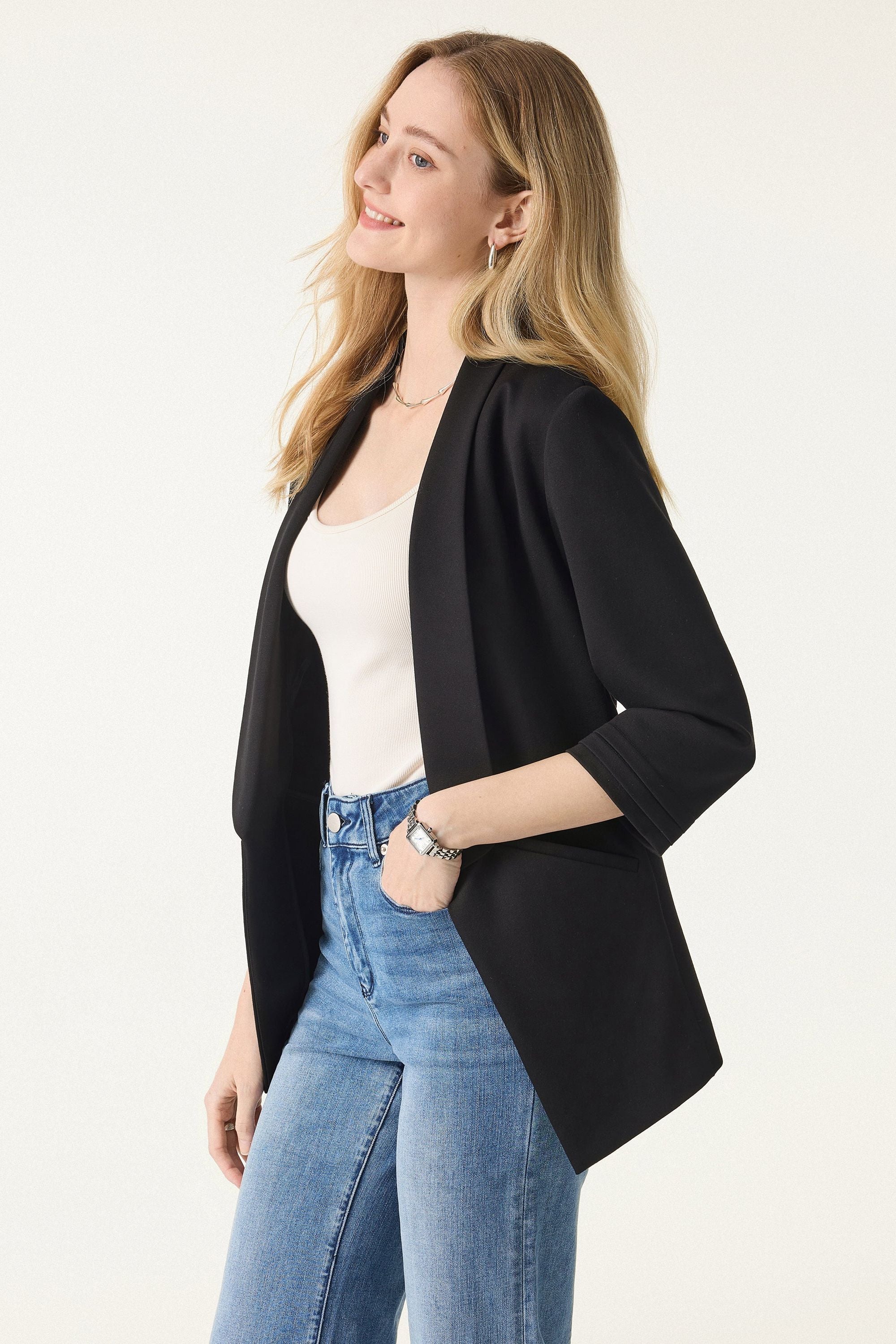 3/4 Sleeve Blazer