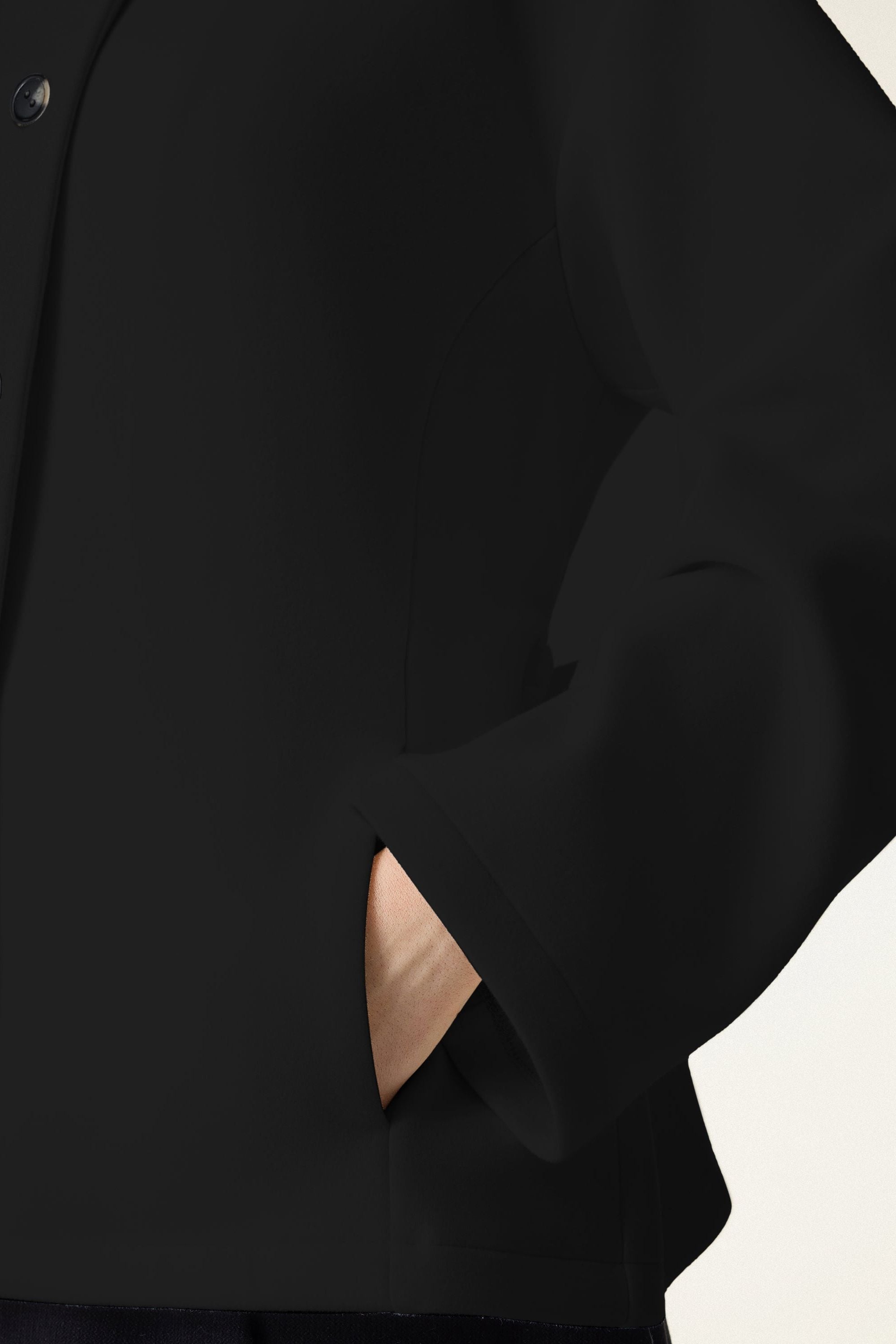 Belted Button Front Jacket