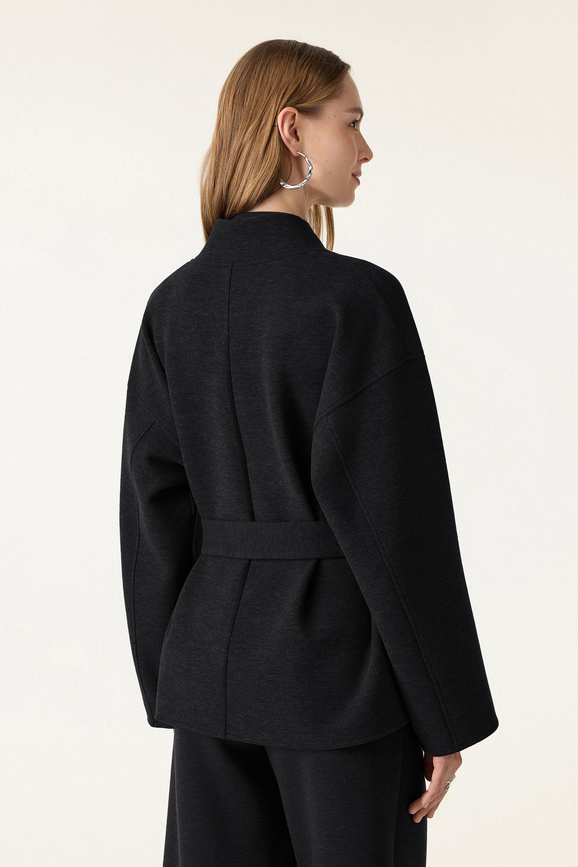Belted Robe Style Coat