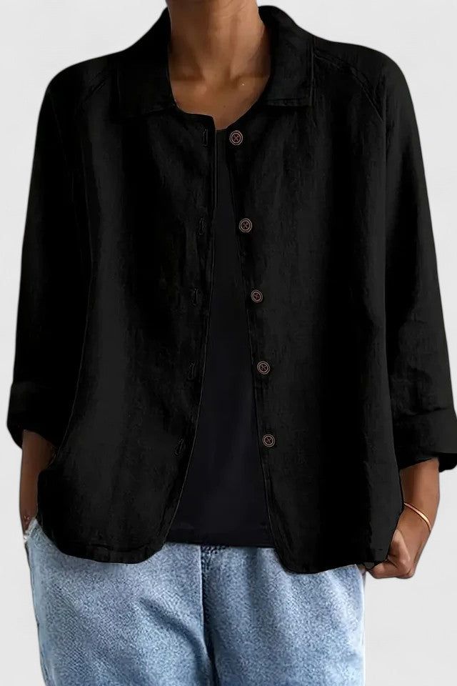 Casual Button Blouse