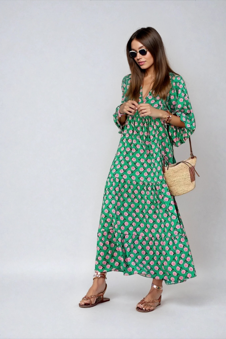 Boho Cotton Maxi Dress