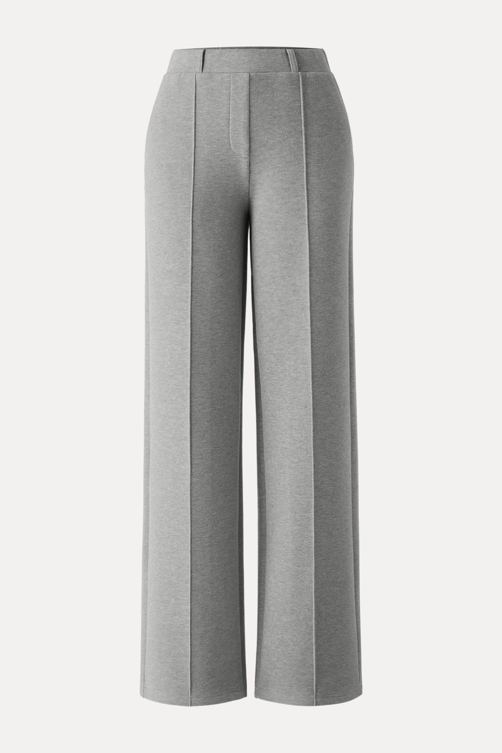 High Waisted Straight Leg Pull On Pant