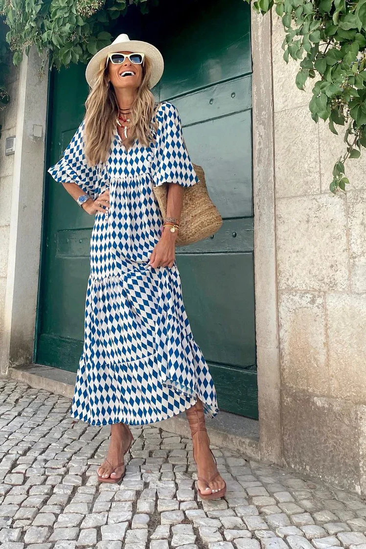 Boho Cotton Maxi Dress