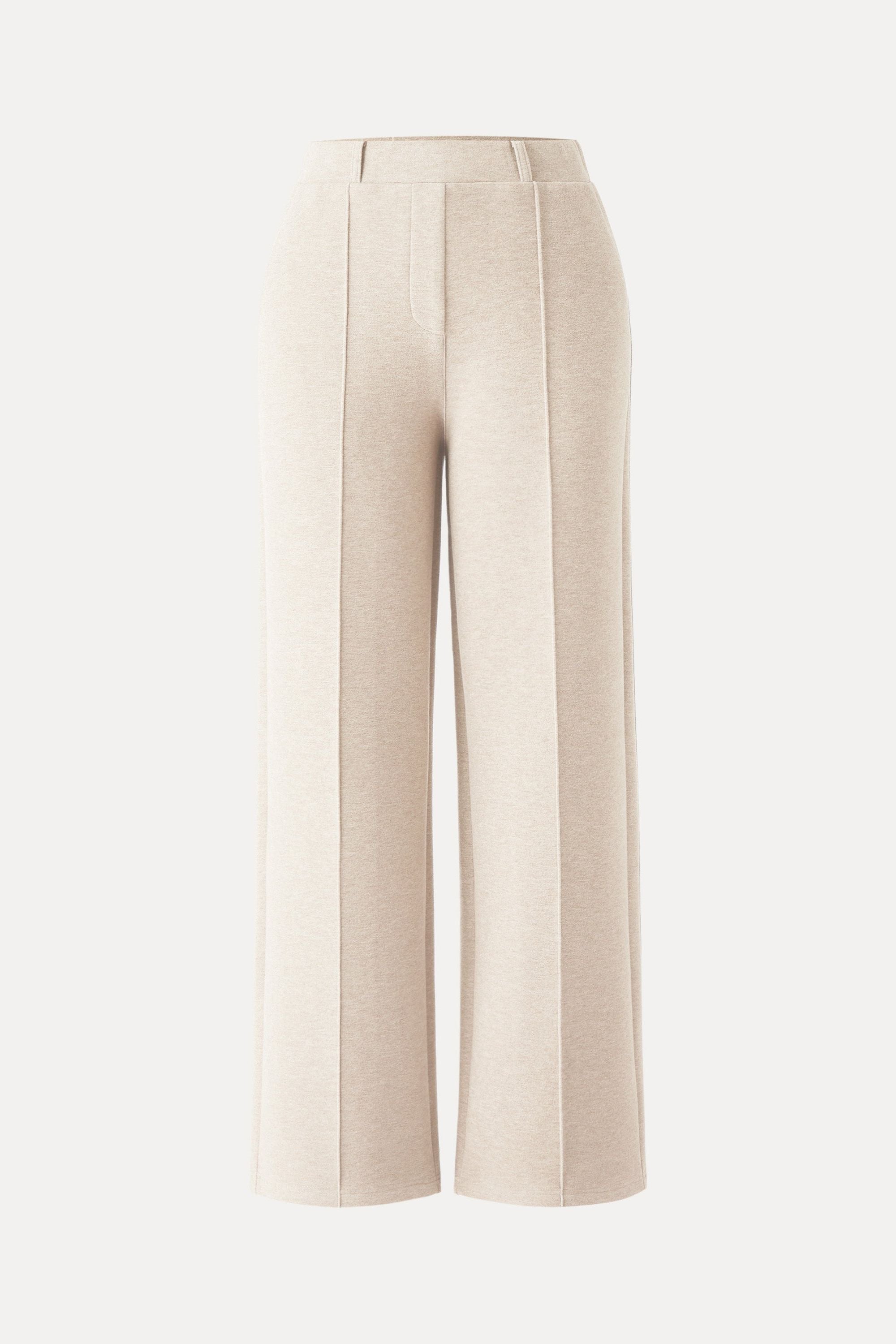 High Waisted Straight Leg Pull On Pant