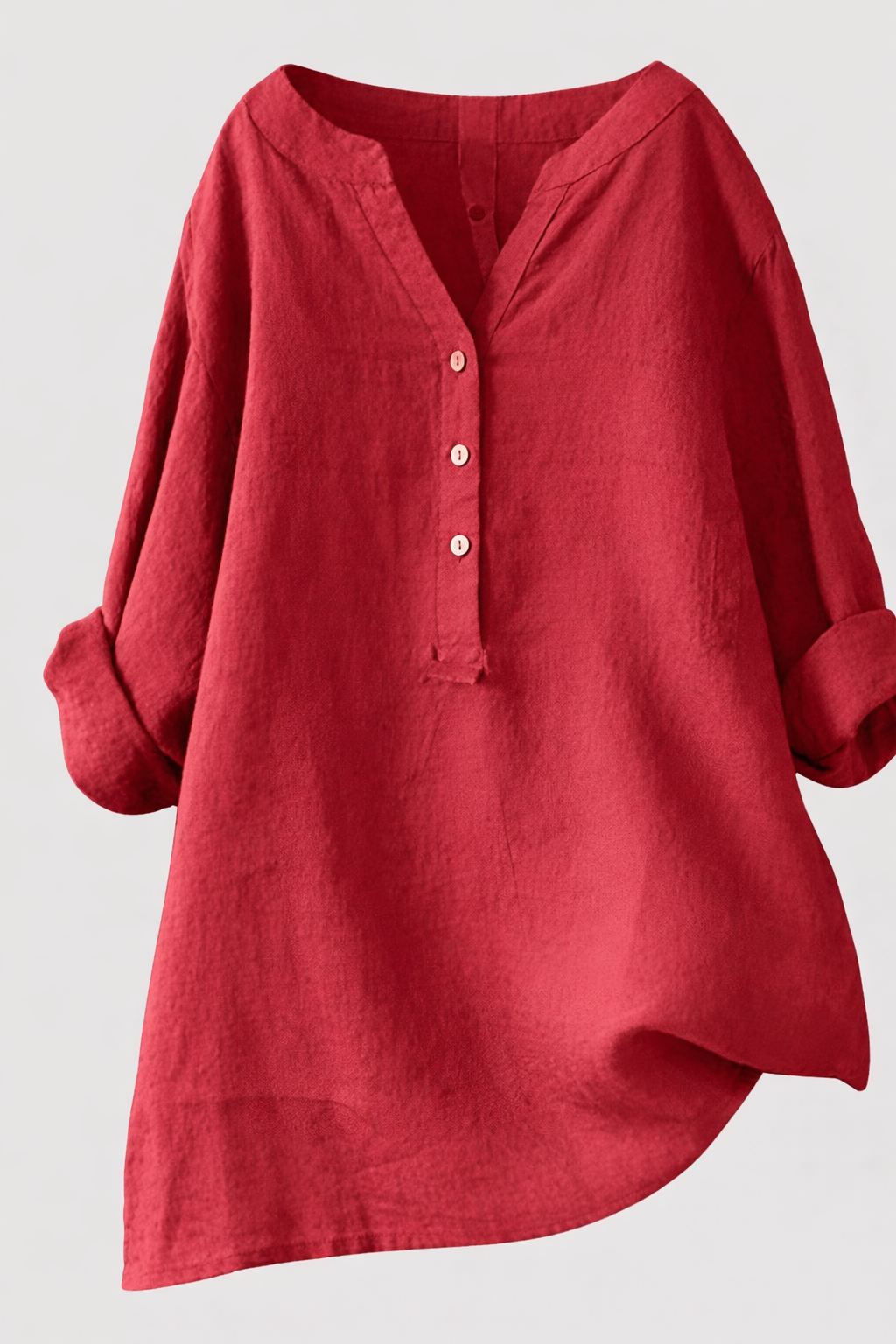 Effortless Linen Button Blouse