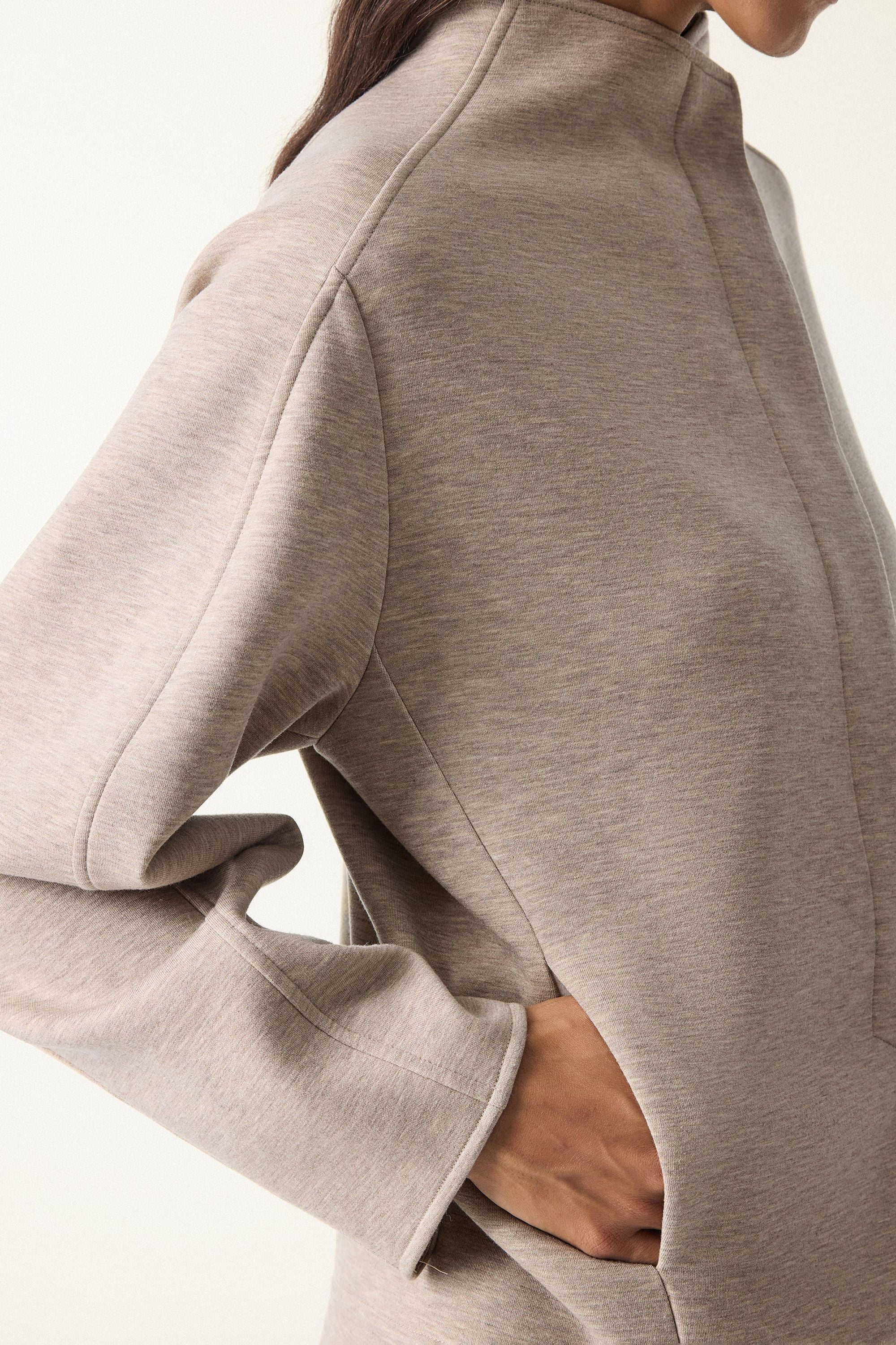 2Pcs Set Cropped Jacket & A-Line Pull on Skorts with Pockets