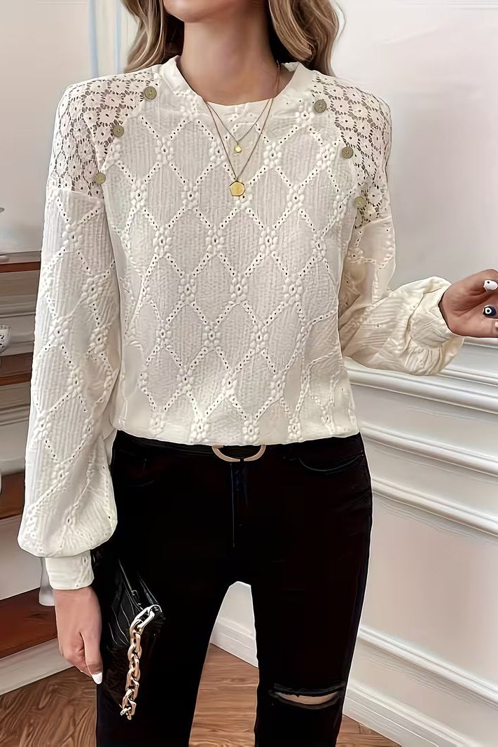 Charm Lace Detail Blouse