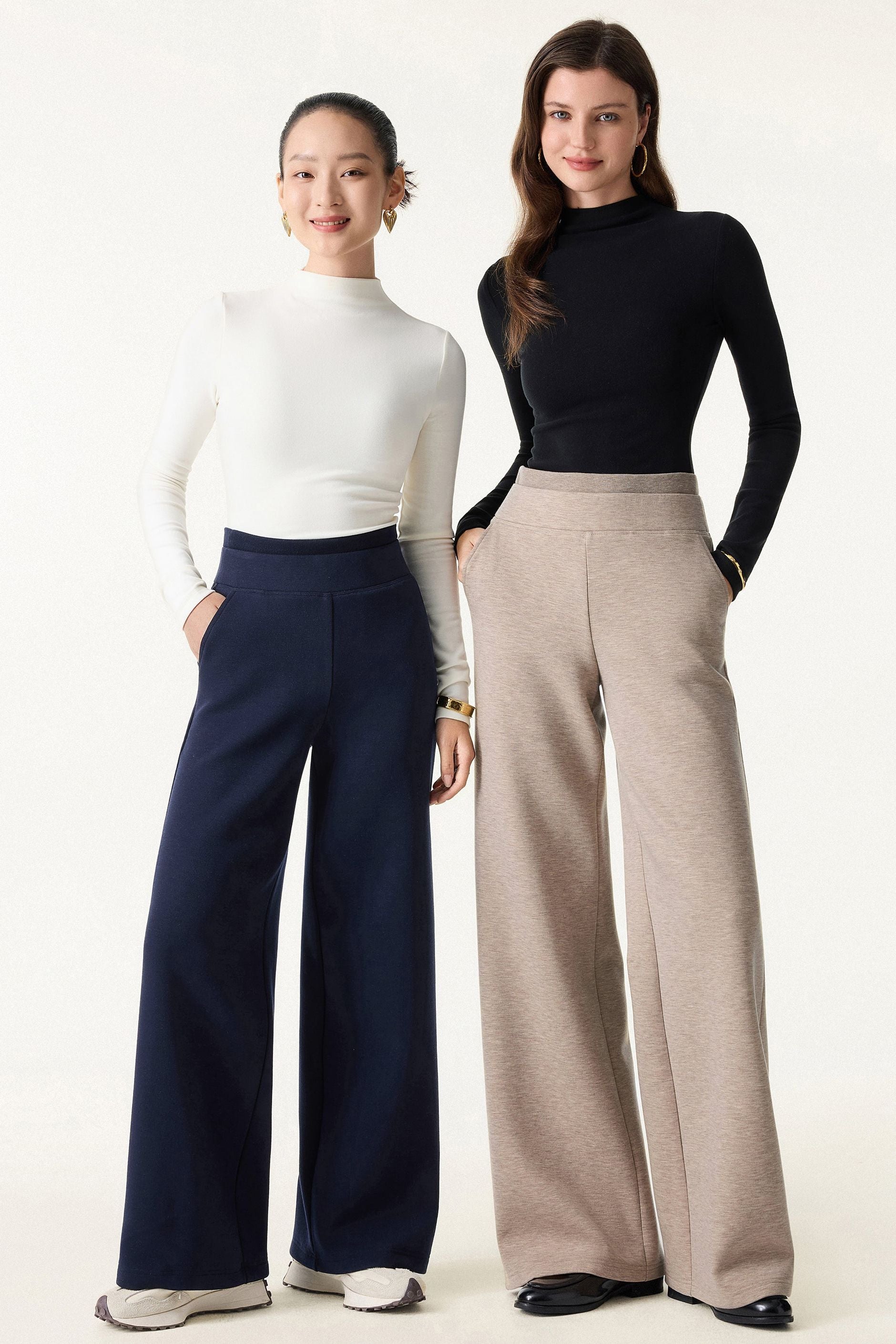 Straight Leg Pants with Pockets