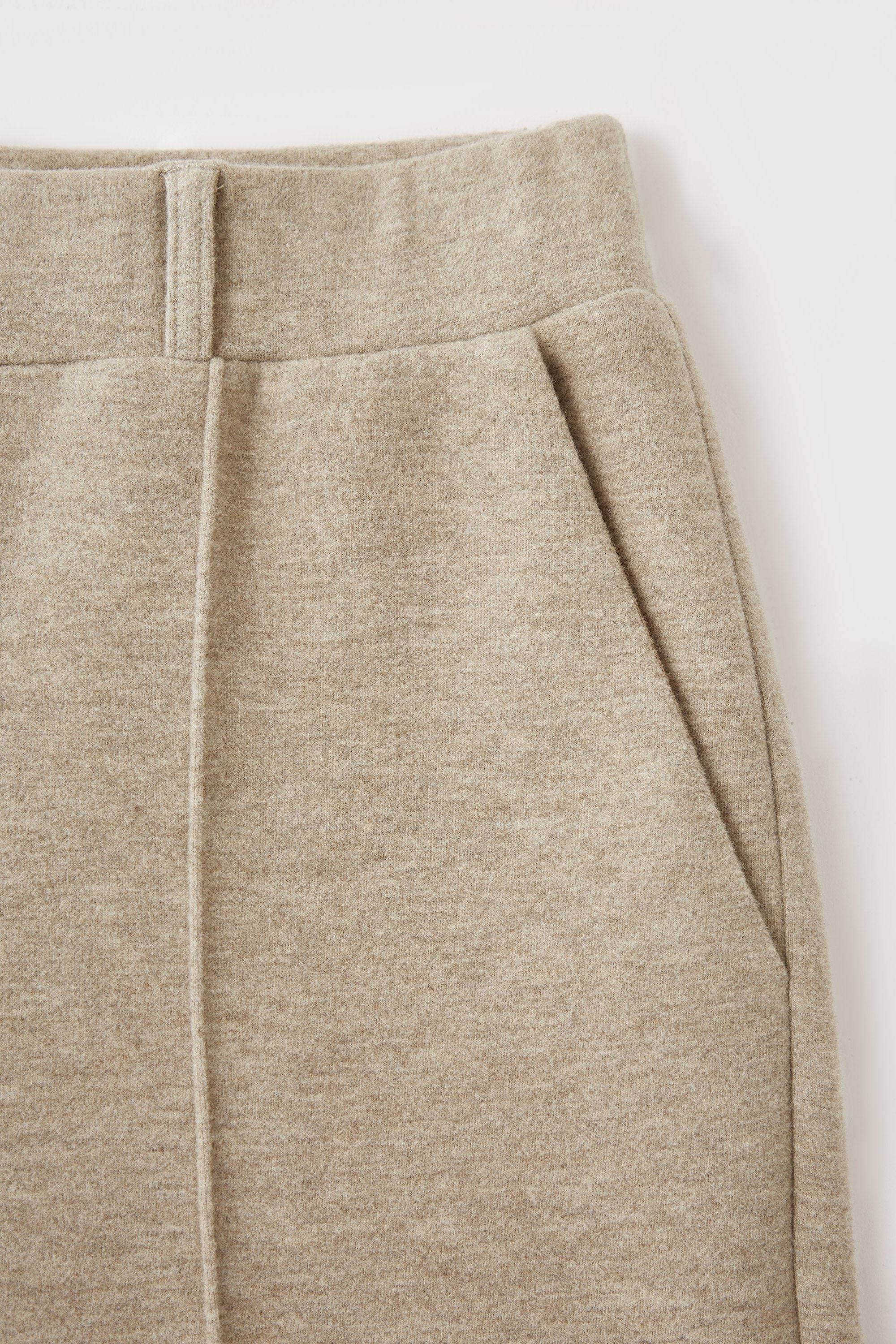 High Waisted Straight Leg Pull On Pant