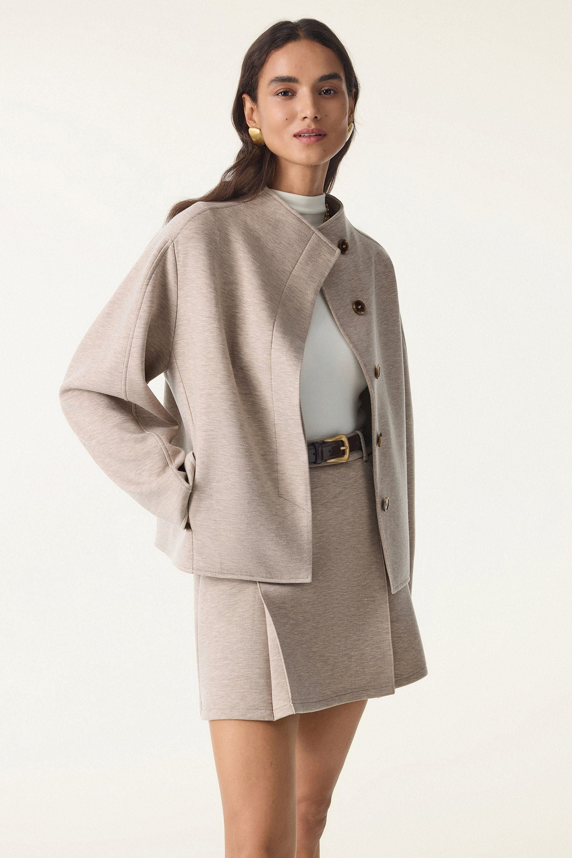 Collar Cropped Jacket