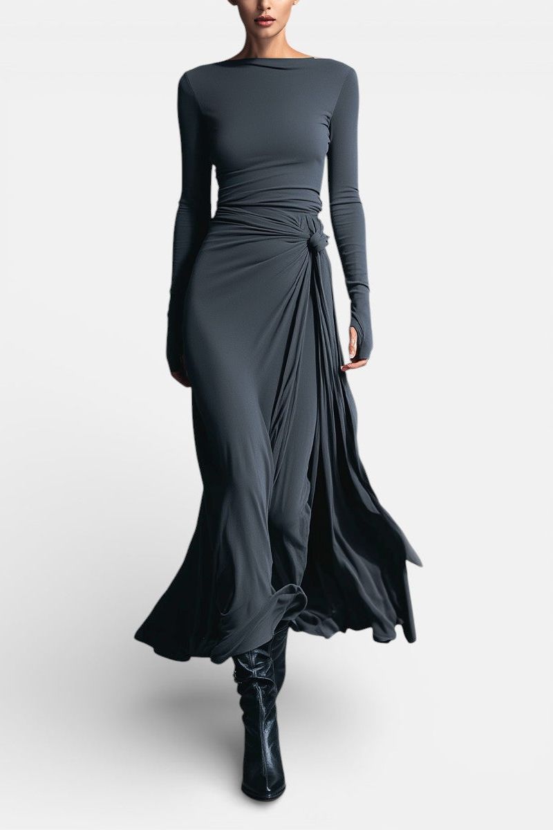 Naiara ❘ Maxi dress with side knot
