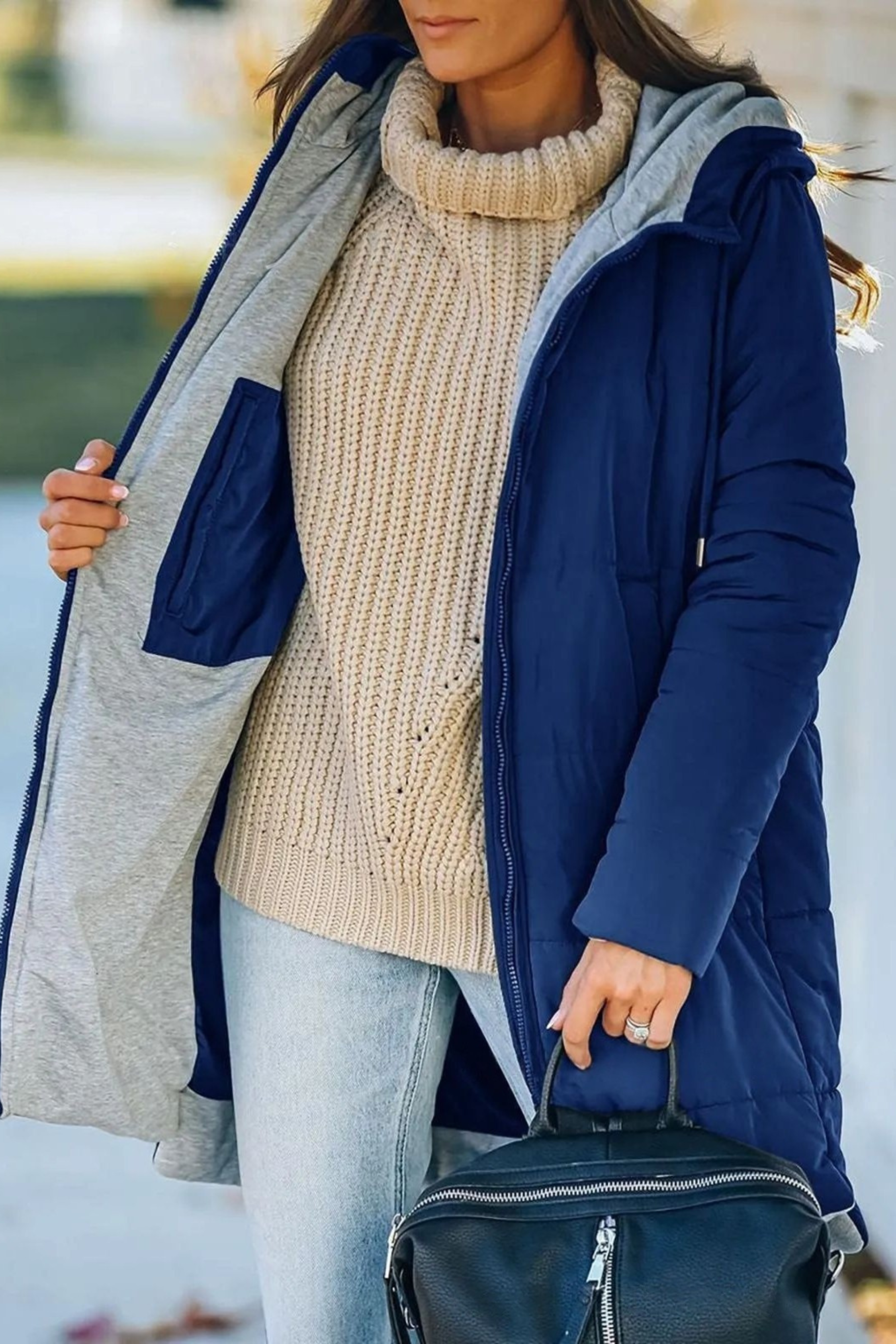 Casual Hooded Puffer Down Jacket