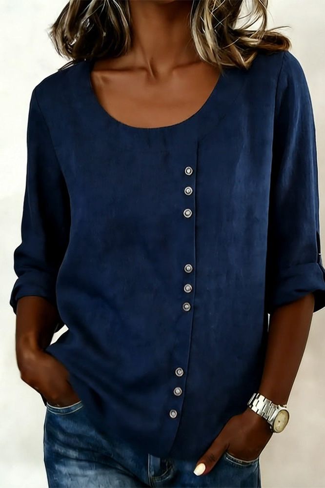 Chic Casual Button Blouse
