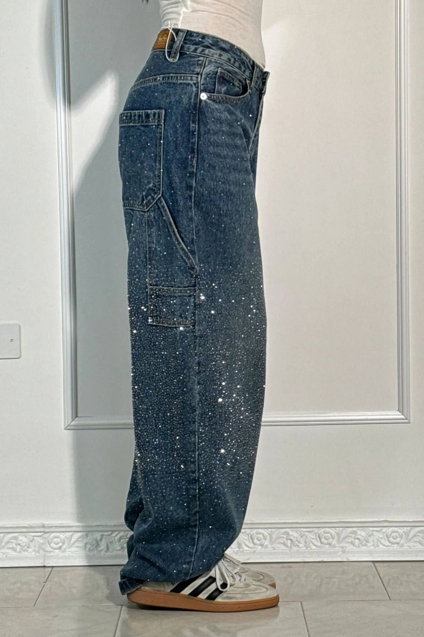 Starlight Wide-Leg Denim Pants