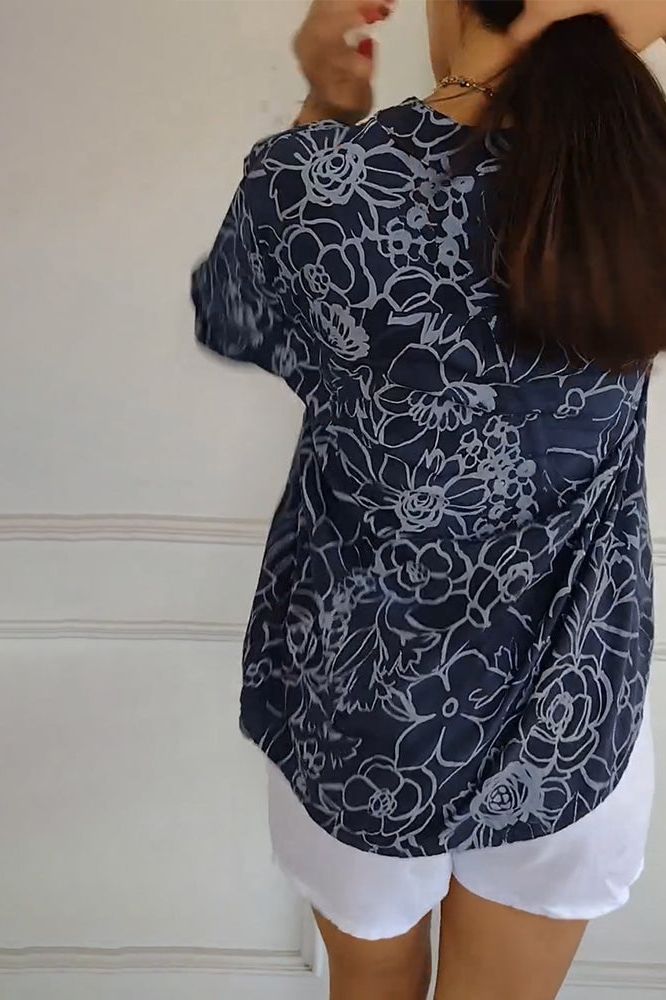 Floral Breeze Casual Blouse