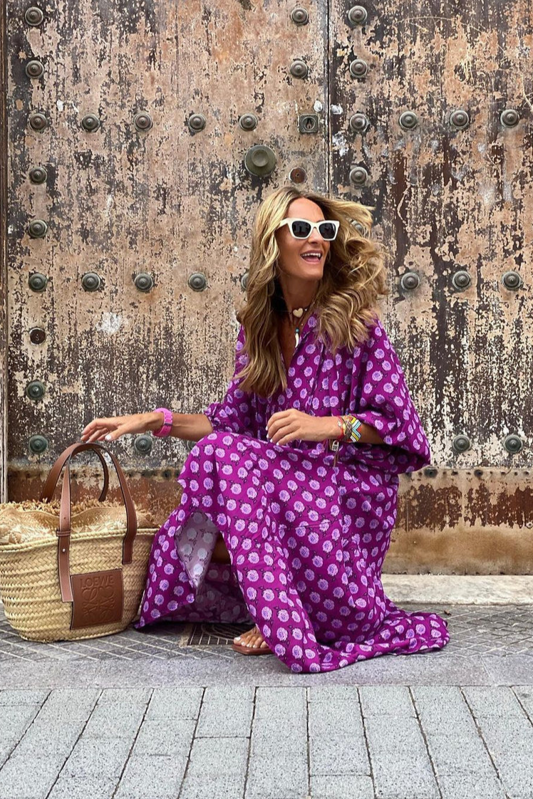 Boho Cotton Maxi Dress