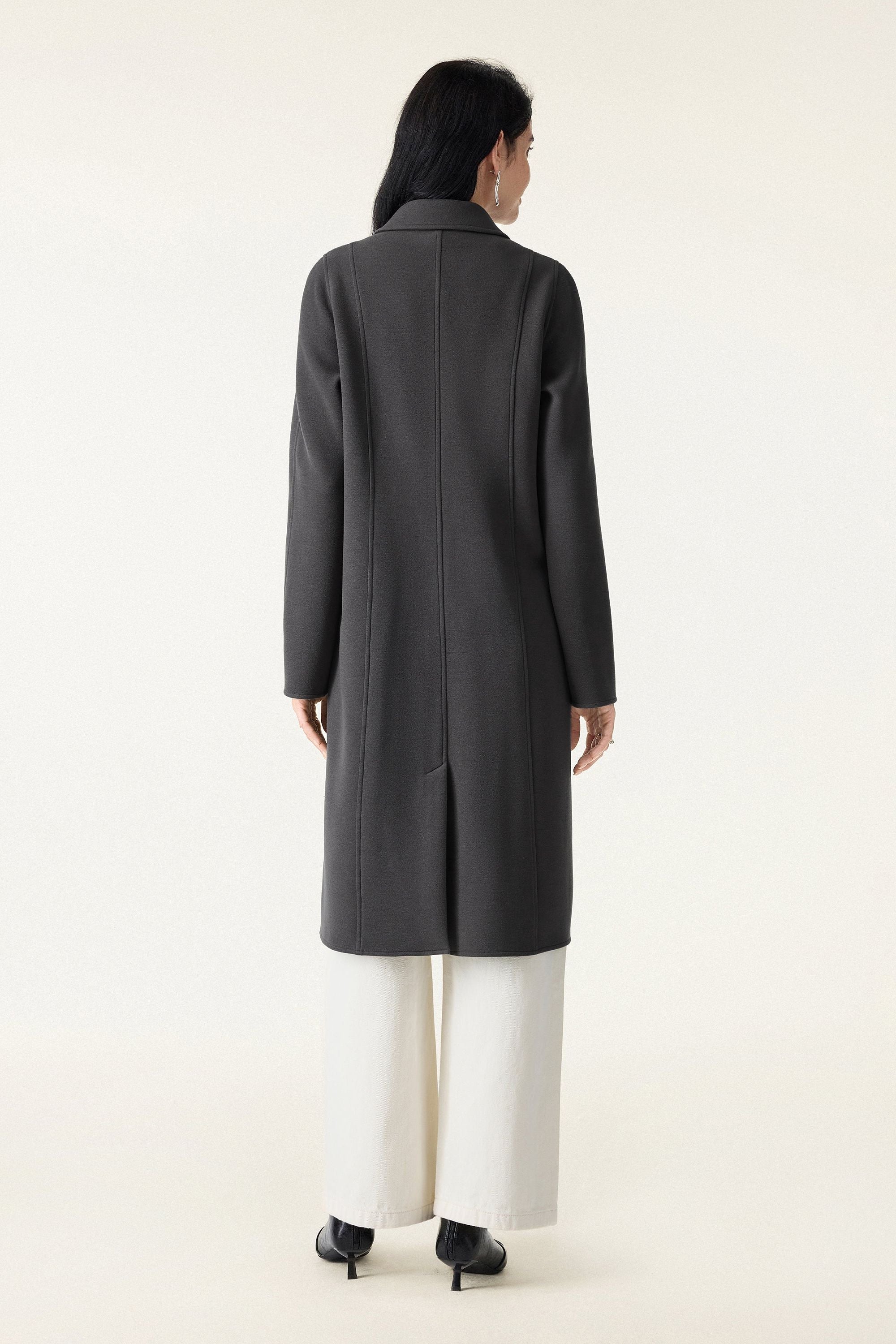 Button Front Collared Coat