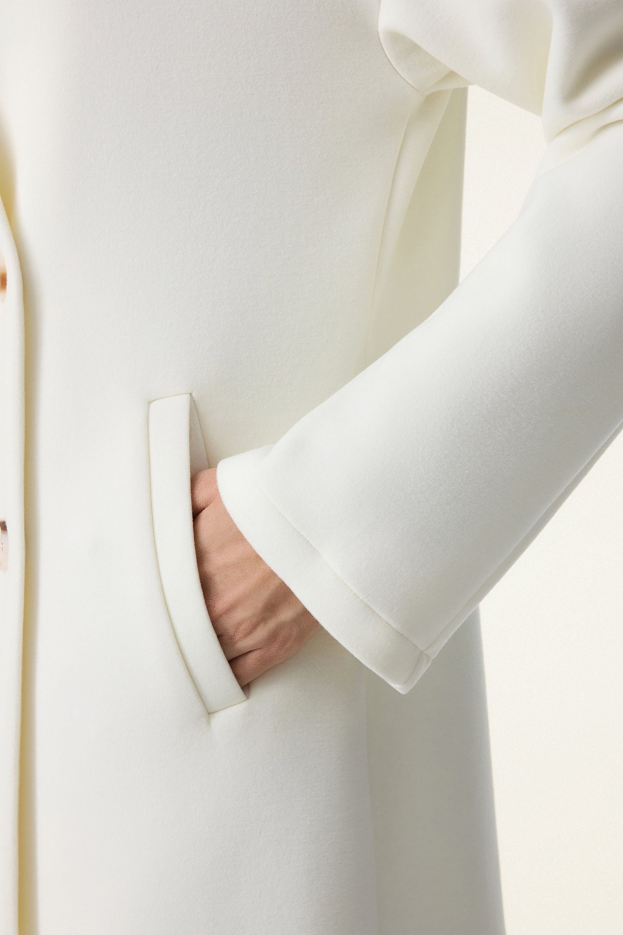 Double-breasted Stand Collar Coat