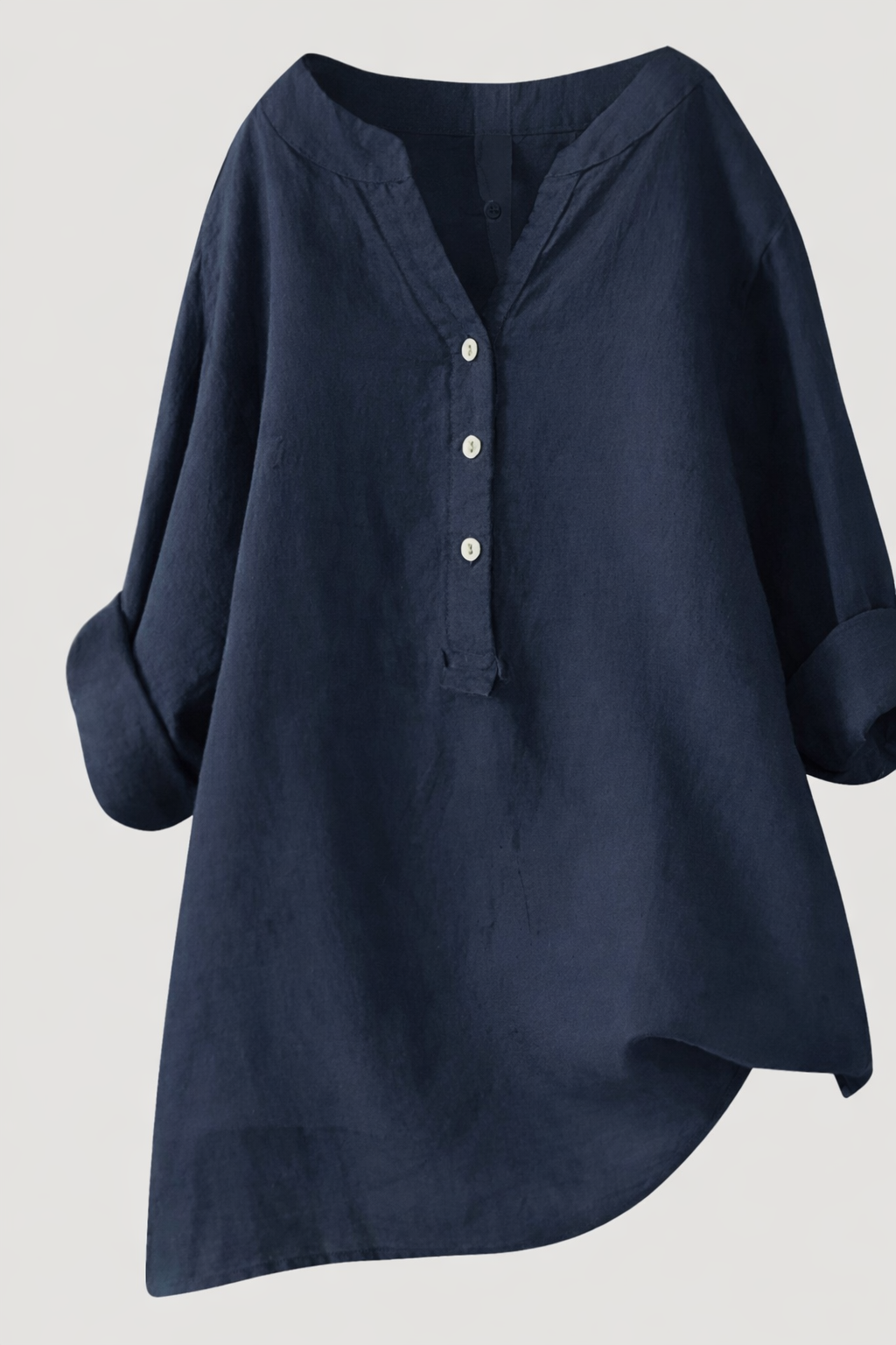 Effortless Linen Button Blouse