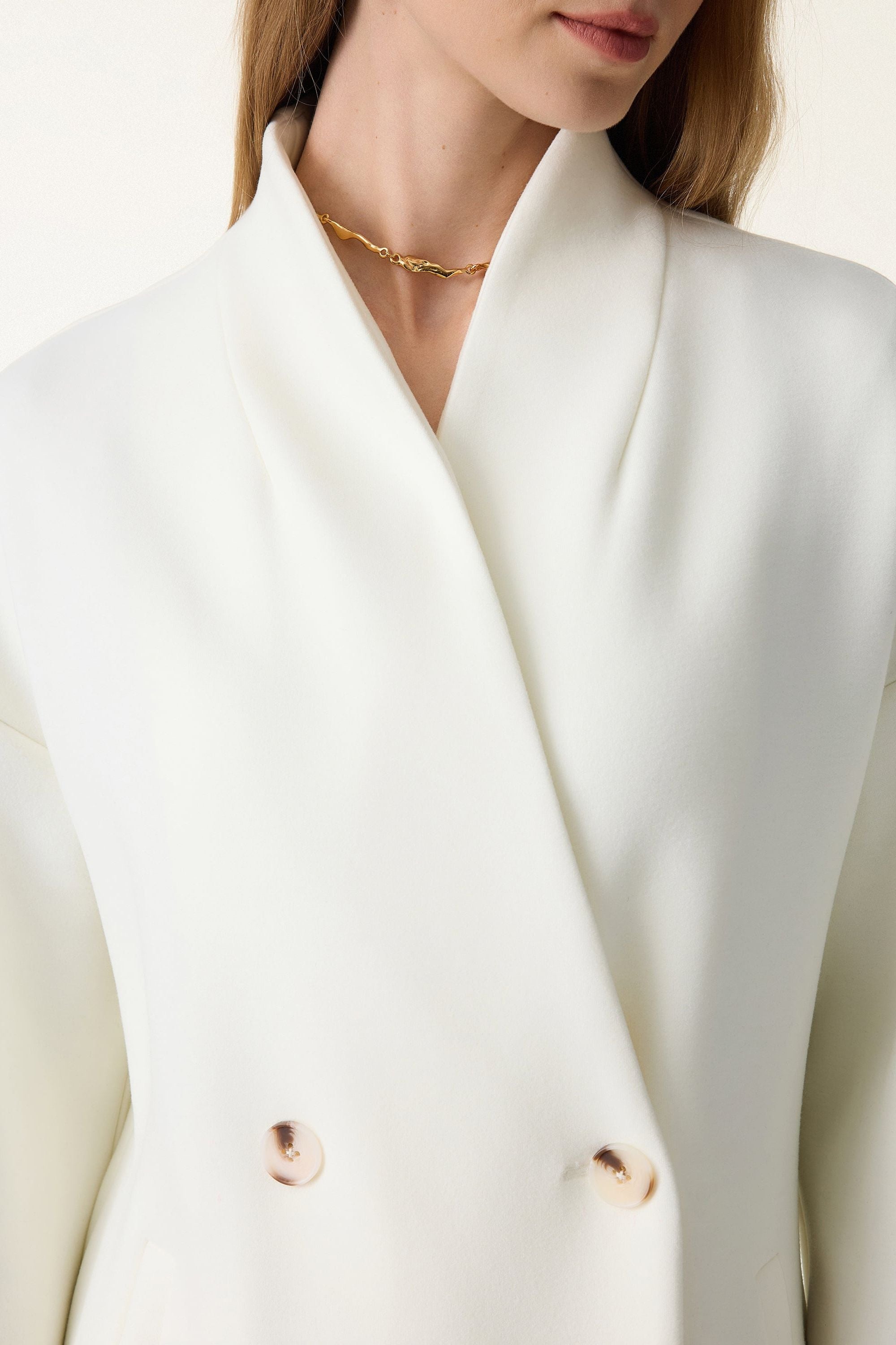 Double-breasted Stand Collar Coat