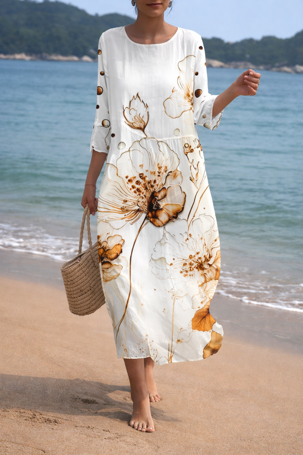Breeze Flow Midi Dress