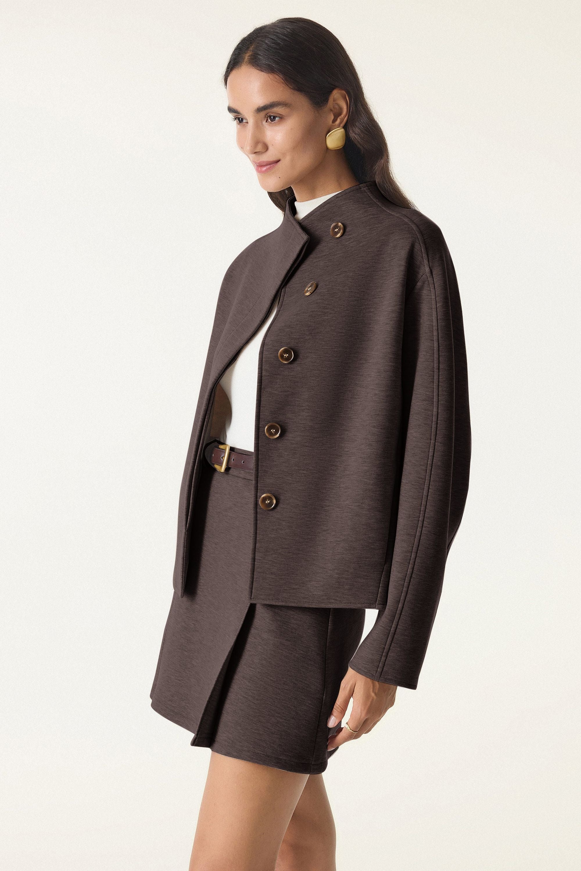 Collar Cropped Jacket