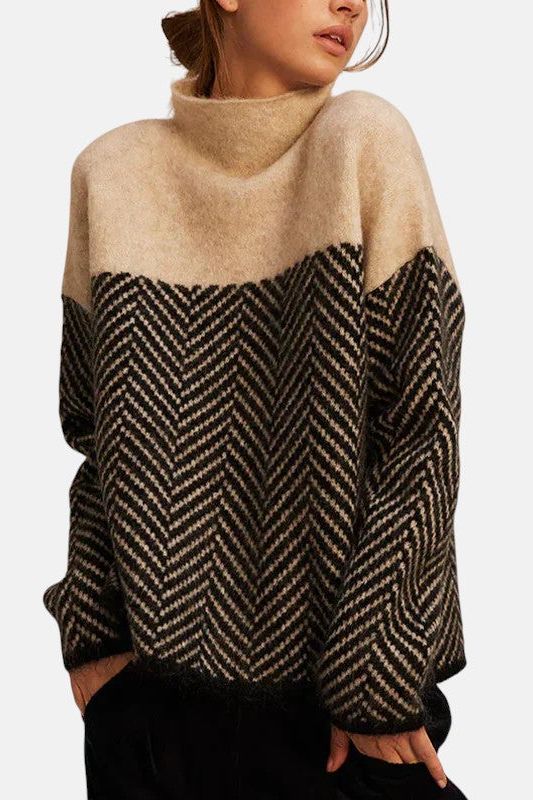 Herringbone Knit Sweater