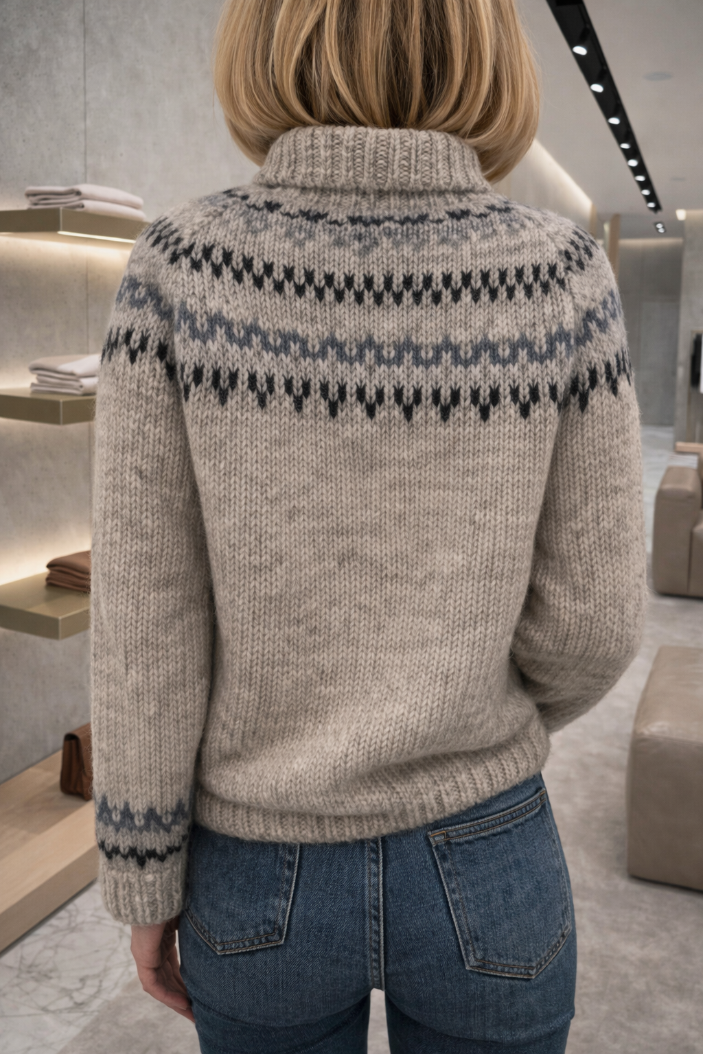 Casual Wool Blend Sweater