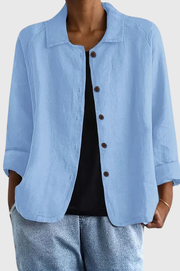 Casual Button Blouse