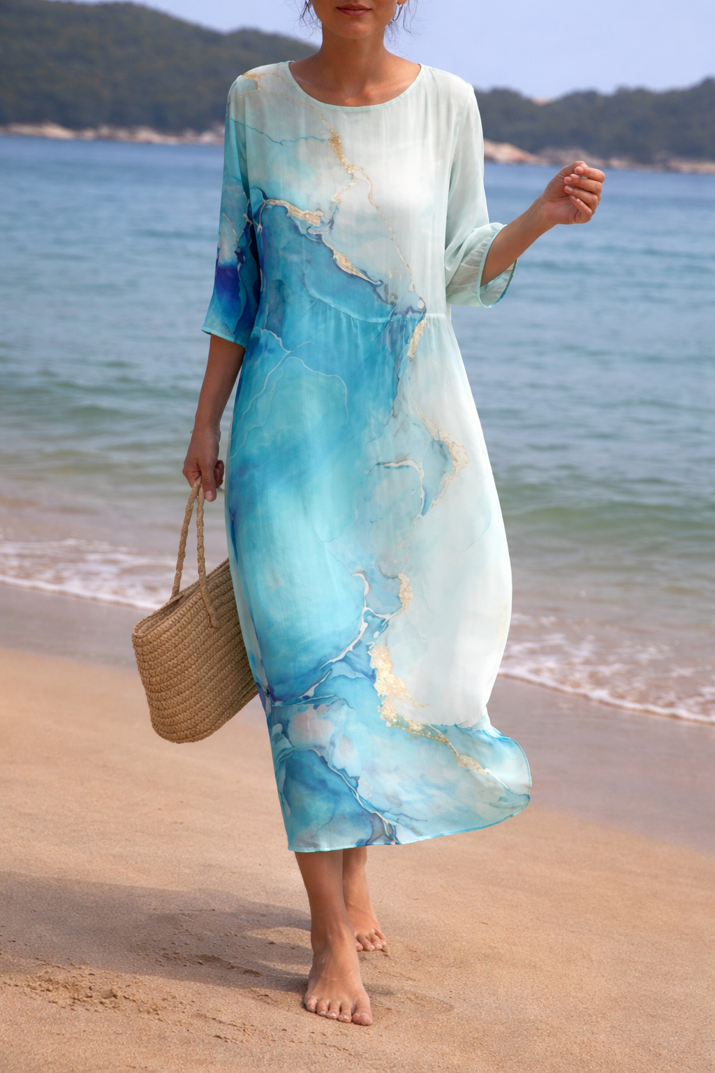 Breeze Flow Midi Dress