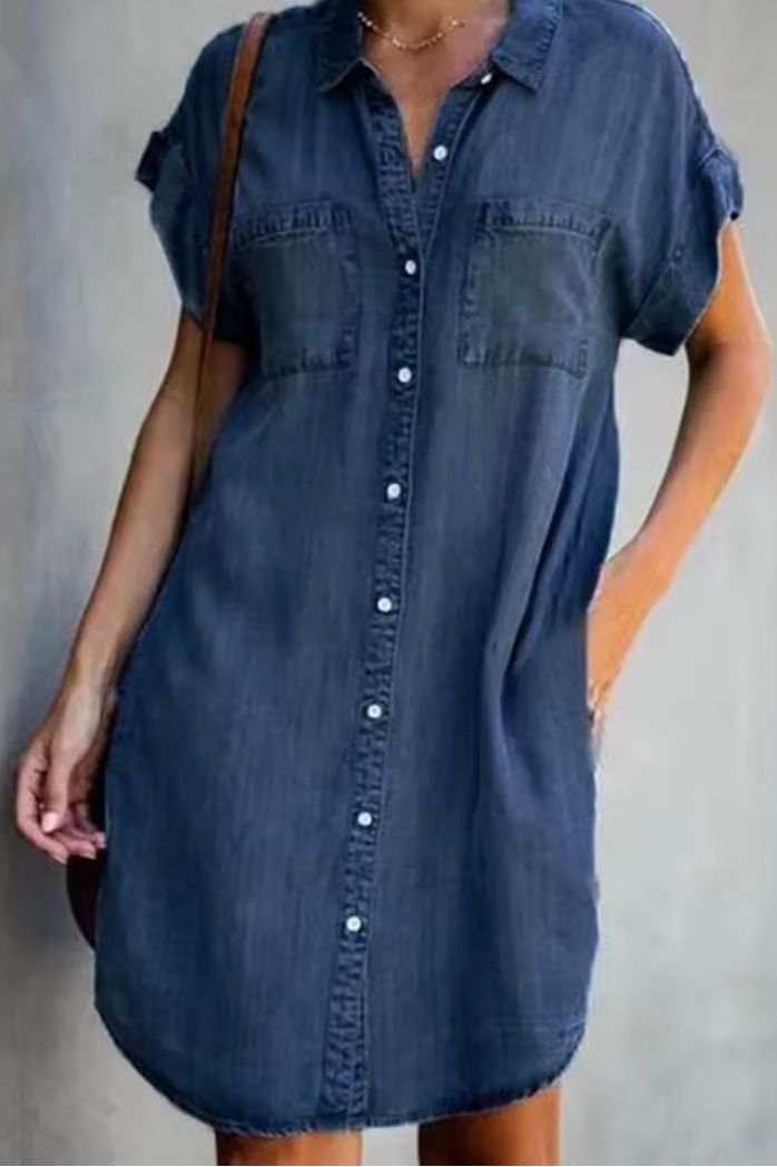 Classic Denim Shirt Dress