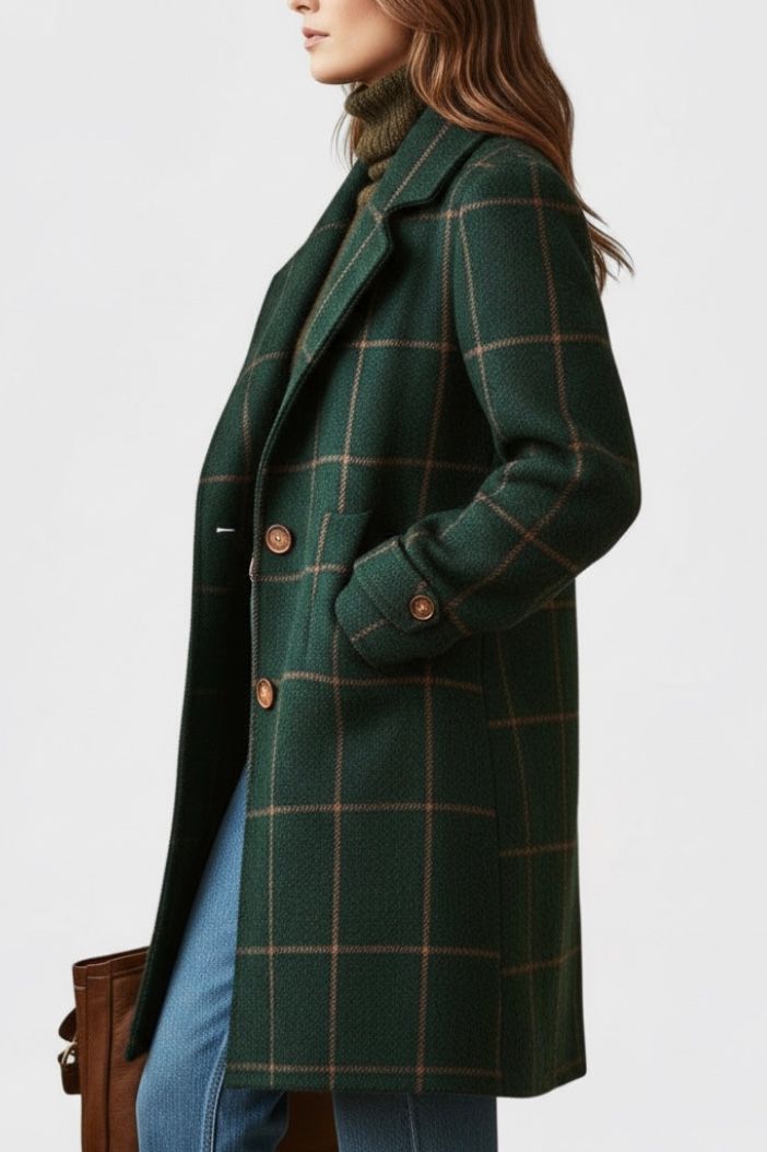 Fiona – Classic Check Coat