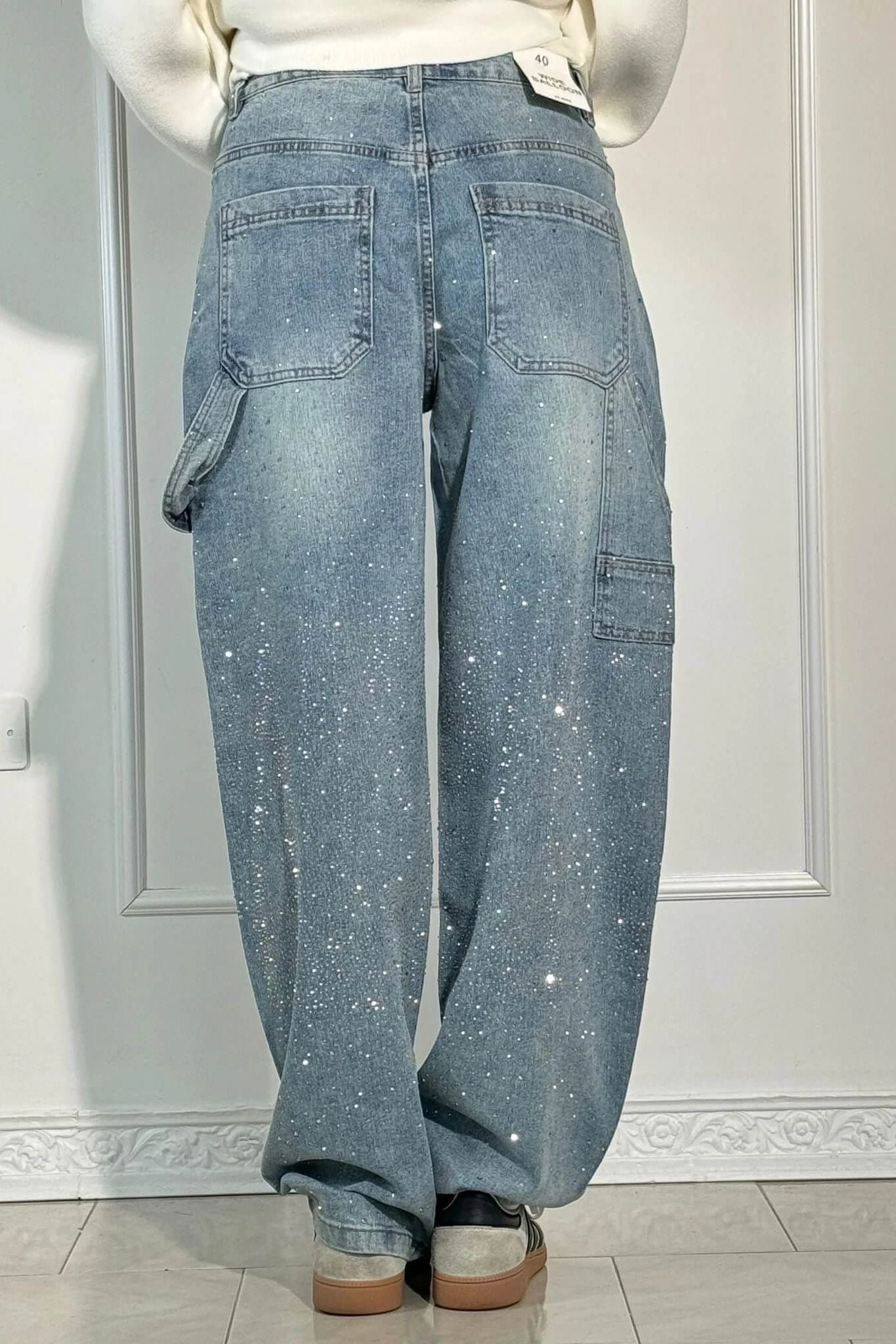 Starlight Wide-Leg Denim Pants
