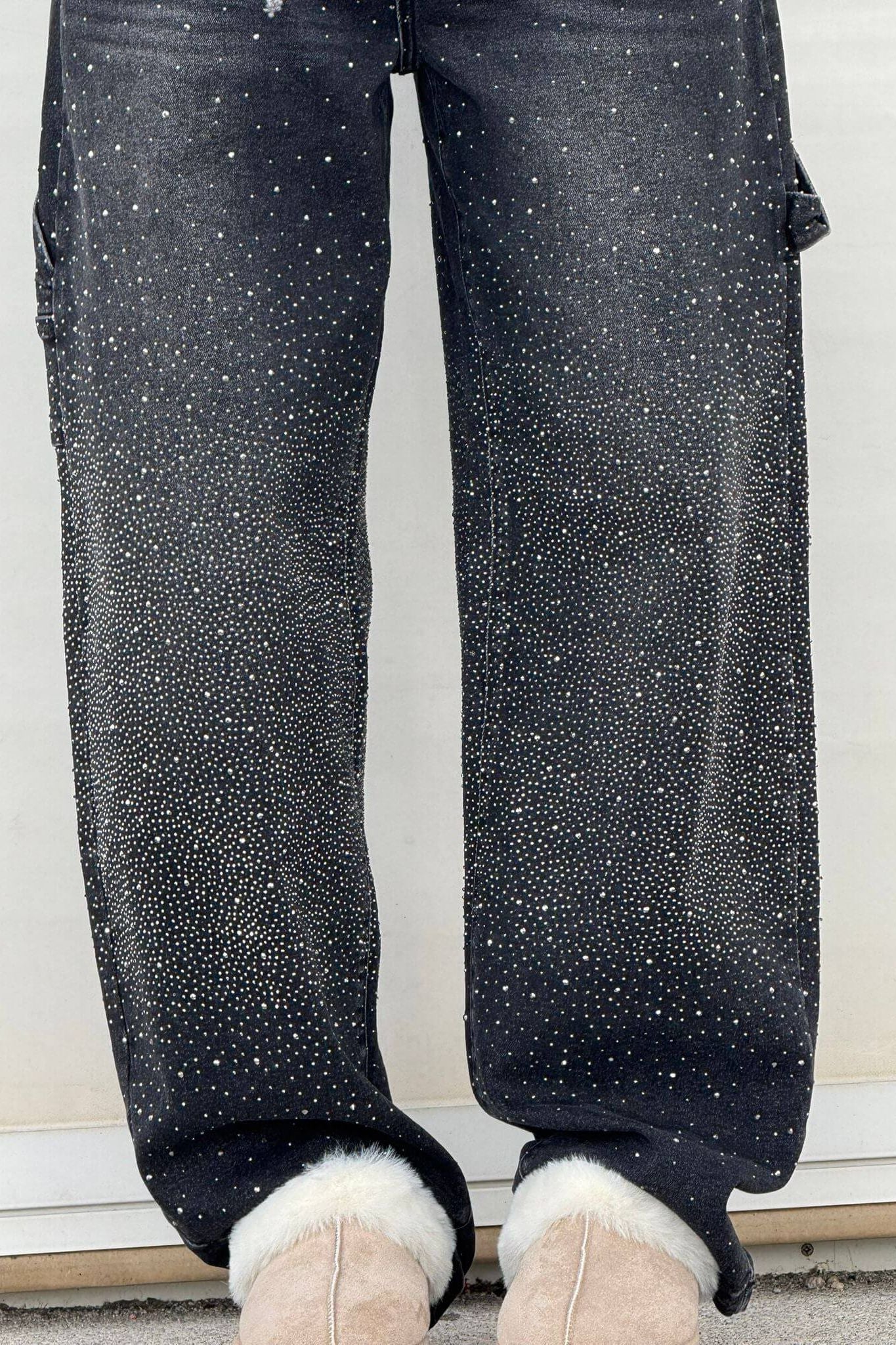 Starlight Wide-Leg Denim Pants