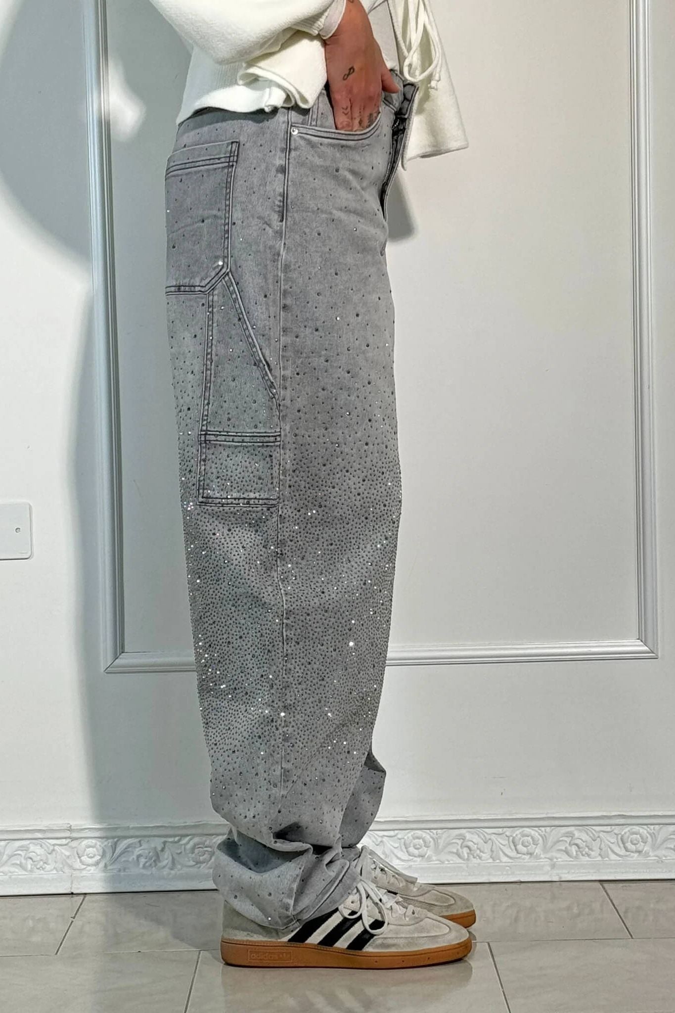 Starlight Wide-Leg Denim Pants