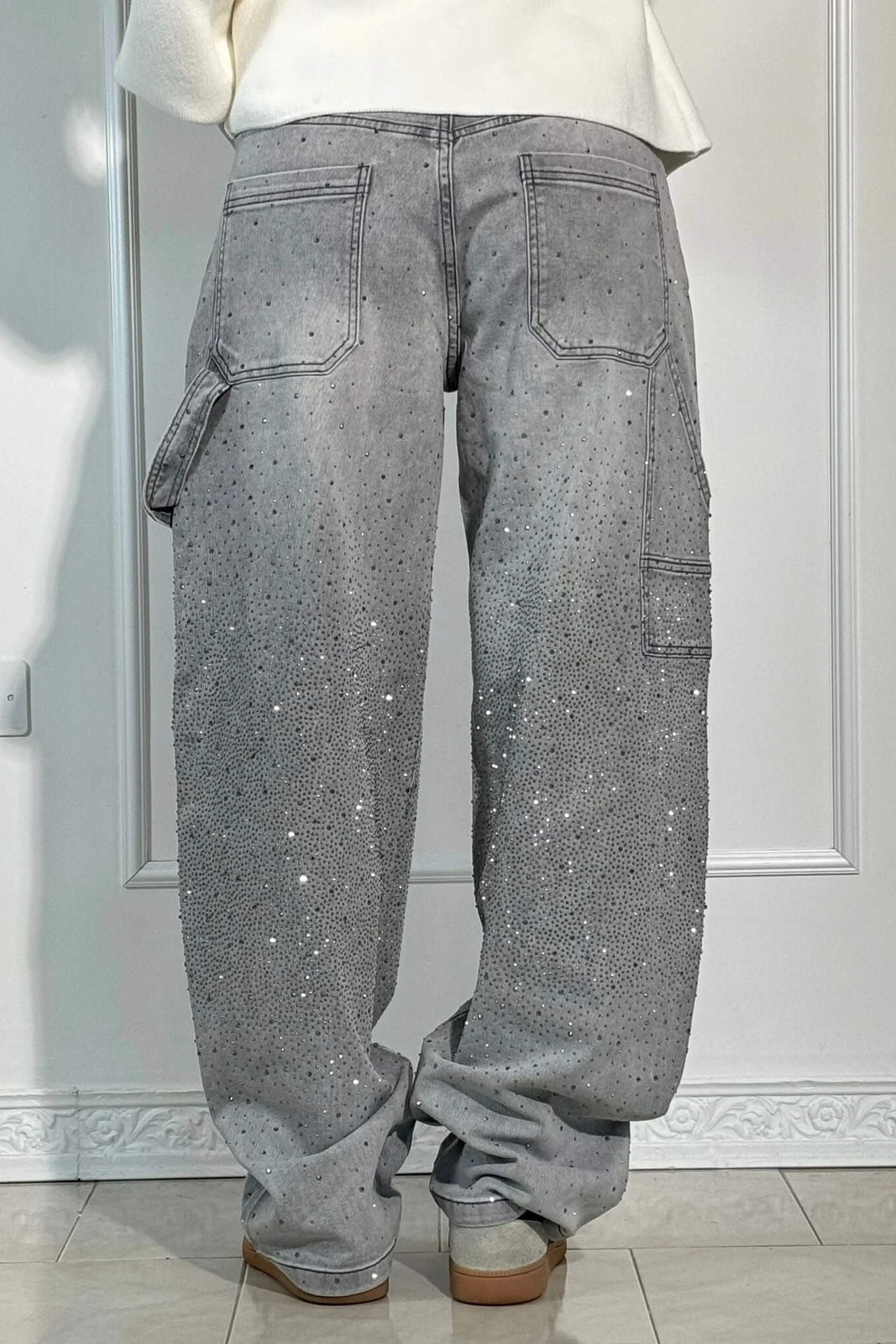 Starlight Wide-Leg Denim Pants