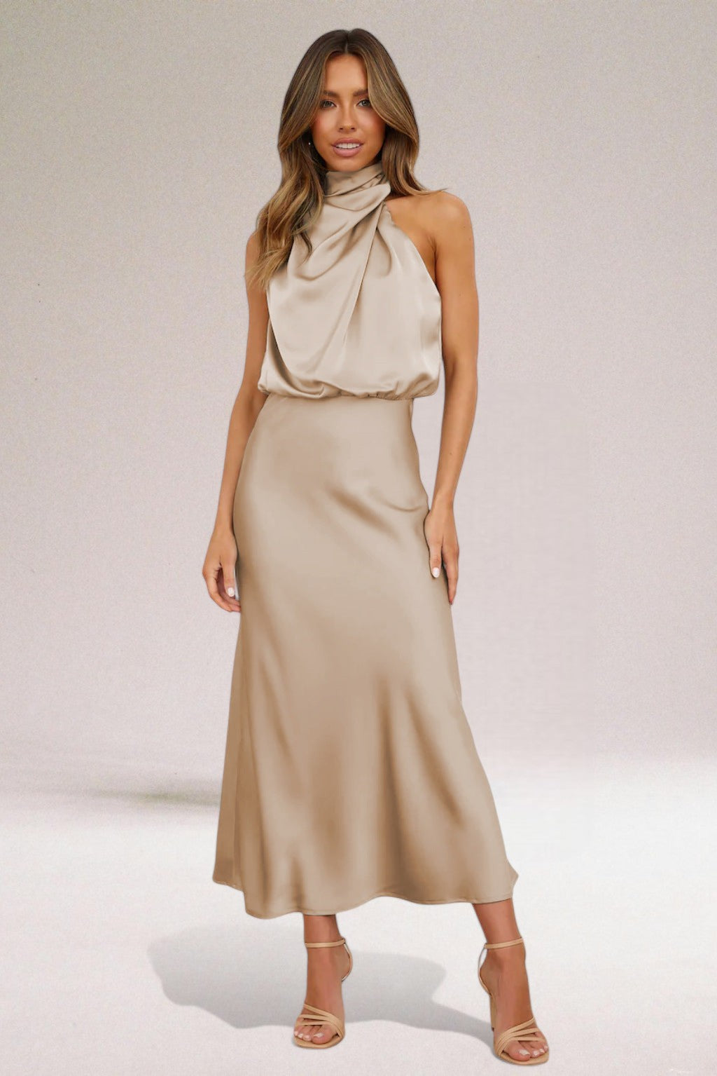 Celeste Halter Maxi Dress