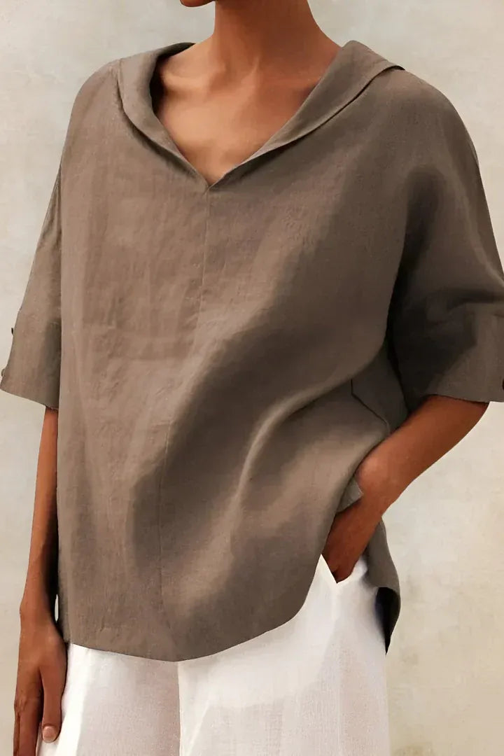 Alina Linen Blouse