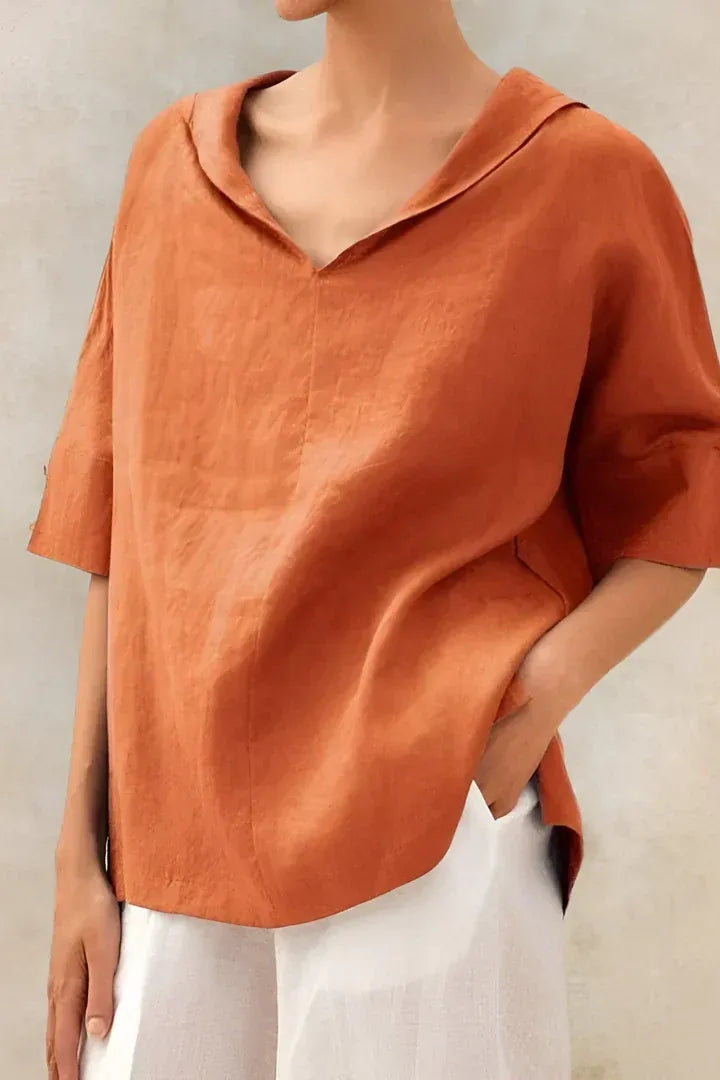 Alina Linen Blouse