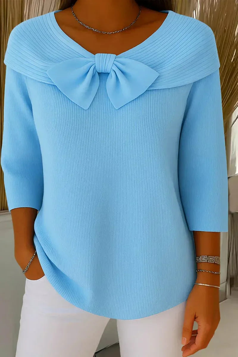 Grace Bow Knit Top